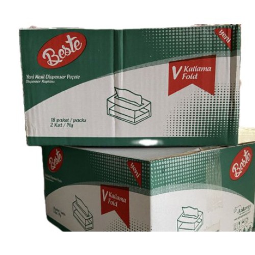 V KAT DİSPENSER PEÇETE 150'Lİ  BESTE (18 PAKET)