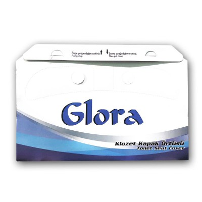 KLOZET KAPAK ÖRTÜSÜ 200'LÜ  GLORA (10 PAKET)