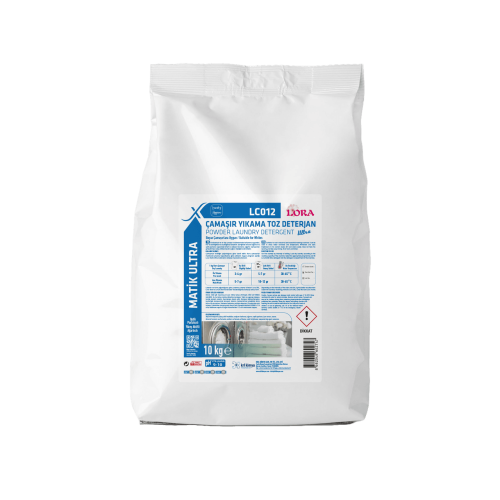 LC 012 LORA TOZ MATİK ULTRA ANA YIKAMA DETERJANI EKSTRA GÜÇ - AĞARTICILI OPTİK PARLATICILI 10 KG 