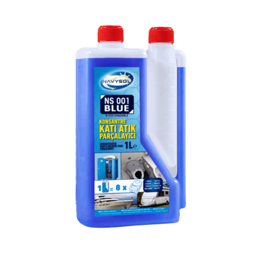 NS 001 NAVYSOL KASET TUVALET KATI ATIK PARÇALAYICI KOKU GİDERİCİ 1L (1 kg)