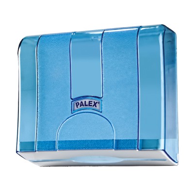 STANDART Z KATLI KAĞIT HAVLU DİSPENSERLERİ ŞEFFAF MAVİ 