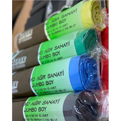 ÇÖP TORBASI JUMBO 80*110 CM 400 GR GRİ 200'LÜ