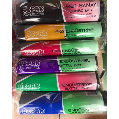 ÇÖP TORBASI JUMBO 80*110 CM 800 GR SİYAH 100'LÜ