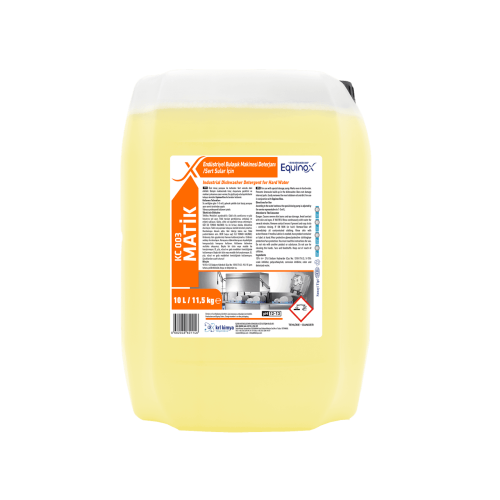 KC 003 MATİK / ENDÜSTRİYEL BULAŞIK MAKİNESİ DETERJANI - SERT SULAR İÇİN 10L (11,5 kg)